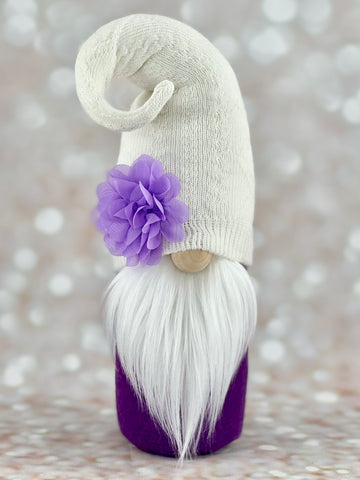 Purple and White Gnome