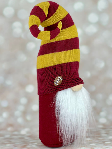 Burgundy and Gold School/Team Colors Gnome