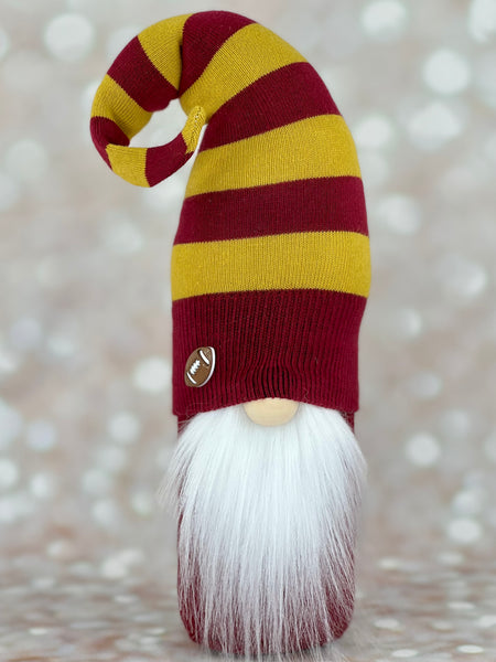 Burgundy and Gold School/Team Colors Gnome
