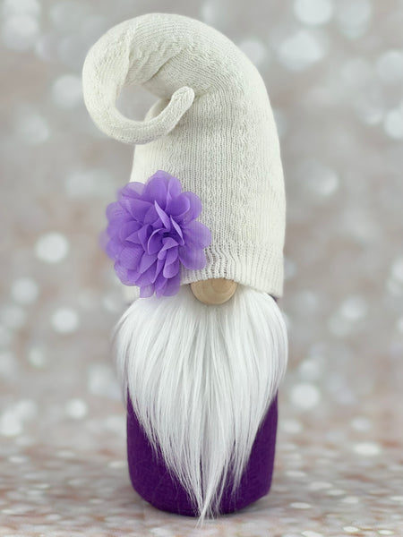 Purple and White Gnome