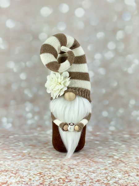 Brown and White Coffee Gnome